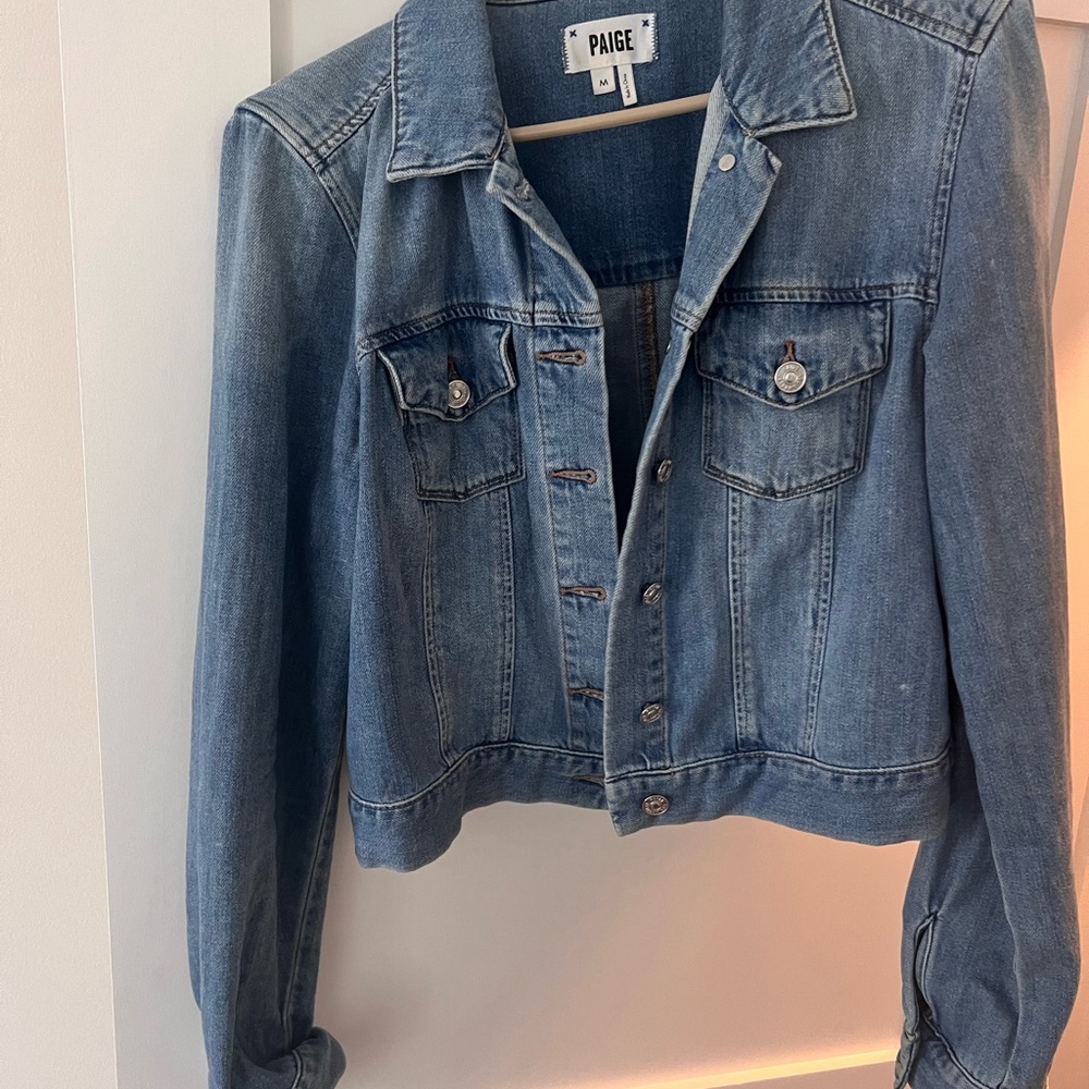 Jean jacket lighter weight light blue by Paige six m